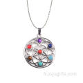 Pendule de guérison esprit Chakra pendentif bijoux en argent